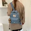 Mochila de Grande Capacidade com Design de Nicho Estilo Coreano para Mulheres 2026 Novo Estilo Estudante Viagem Escolar Casual Simples Bolsa de Ombro Duplo