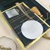 Caja de regalo de terciopelo negro, caja de recuerdo de boda personalizada, invitación de acrílico con relieve dorado, caja de regalo de lujo de alta gama de nicho