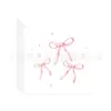 Nuevo Juego de Decoración de Fiesta de Cumpleaños Infantil con Tema de Lazo Rosa Transfronterizo, Platos de Papel, Servilletas, Utensilios de Mesa