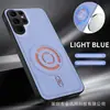 Adecuado para Samsung S26 Ultra, S25, S26FE: Funda magnética para teléfono de tela técnica, Funda con textura de cuero para NOTE20 Ultra