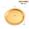 Prato de Jantar em Aço Inoxidável Prato para Restaurante Ocidental Comercial Prato para Bife Prato Bandeja Redonda Plana Prato Rasos Prato para Sobremesa Frutas