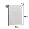 Amazon Transfronterizo 30x45cm Bandera de Jardín en Blanco DIY Bandera de Jardín Blanca Pura Patrón Festivo Venta al por Mayor