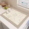 Tapete Drenante para Pia de Cozinha Transfronteiriço Tapete Drenante de Lama Diatomácea para Restaurante Tapete Absorvente para Bancada de Mesa de Jantar Estilo Japonês Jogo Americano Isolante Venda por Atacado