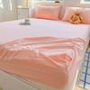 Jie Liya Color Puro Alta Calidad Cuadros Algodón Lavado Sábana Ajustable, Pieza Única, Totalmente Cubierta, Sábana Antideslizante, Ropa de Cama Disponible para Venta al por Mayor
