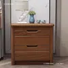 Mesita de noche de madera maciza color nogal, mini 40, simple, moderna, estilo chino nuevo, gabinete de almacenamiento, almacenamiento junto a la cama del dormitorio, completamente ensamblado