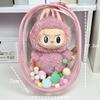 Boneca de Algodão 17cm Boneca 20cm Boneca Bebê Caminhante Bebê Sol Bolsa de Dor Estojo Protetor Bolsa de Armazenamento Bolsa de Bebê em PVC Transparente