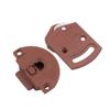 Rueda de puerta corredera roja pequeña, polea de plástico, rueda de puerta corredera para muebles, rueda de puerta corredera para armario, polea de puerta de madera, rueda de puerta de armario.