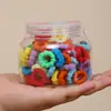 Novos Prendedores de Cabelo de Bambu para Crianças Prendedores de Cabelo para Bebês Sem Danos Prendedores de Cabelo Sem Costura Prendedores de Cabelo em Lata Anéis de Toalha de Cabelo Sem Danos