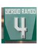 15-16 Real Madrid Visitante Niños a + 4 # Sirgio Ramos Número de Jugador Letra Número de Transferencia de Calor Transferencia de Calor