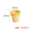 Mini cono de helado de resina de simulación YQT, accesorios para casa de muñecas, tienda de postres, escena en miniatura, adornos de comida para jugar