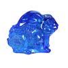 Artesanías de Cristal Adornos de Conejo Esmaltado Coloridos Regalos de los Doce Signos del Zodíaco Decoración Esmaltada para Sala de Estar del Hogar Conejo de la Suerte