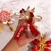 Set de Boutonnières de Dragón y Fénix Novia y Novio Broche de Boda Flor de Boda Boutonnière de Alta Gama Colección de Suministros de Boda