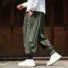 Colección de otoño e invierno 2026 estilo chino: Pantalones de pana para hombre transfronterizos, retro y a la moda, disponibles en tallas grandes, con un diseño de corte ajustado y pierna ancha
