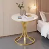 Mesa de nuevo estilo, lujo ligero y de alta gama, adecuada para sala de estar, balcón, mesita de noche o como mesa auxiliar junto al sofá, mesa de centro minimalista