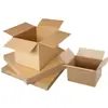 Caja de Embalaje de Cartón Cuadrada Caja de Cartón de Tres Capas Cuadrada de Media Altura Extra Resistente Caja para Entrega Express Caja Cuadrada para Empacar