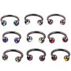 Amazon AliExpress 10 peças um pacote de cores misturadas septo nariz anel nariz unha piercing jóias brincos