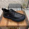 Zapatos Casuales de Cuero para Hombre 2024 Casual Cuero Completo Retro Tenis de Moda Suela Suave Ligeros Transpirables Zapatos de Hombre Cómodos