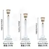 Novo Moderno Simples Vidro Cristal Metal Castiçal Suporte para Lâmpada de Manteiga Enfeites Fabricante Atacado Ponto de Exportação