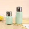 Caneca térmica isolada de alta qualidade, esteticamente agradável, na cor macaron, aço inoxidável 316, com compartimento para separação de chá e água, personalizável como presente