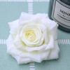 Flor Artificial Rosa con Esquina Rizada de 12 Colores Cabezal de Flor Falsa Flor Artificial de Alta Gama Decoración de Pared de Flores para Bodas Diámetro 9 cm Fabricante de Flores Falsas