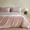 Juego de Ropa de Cama de Satén de Algodón de Fibra Larga 100% Cuatro Piezas, Algodón Puro, Nuevo Estilo de Lujo 2025 Sábana, Funda de Edredón, Juego de Tres Piezas 4