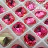 Pedrería cuadrada súper brillante para arte de uñas, Pedrería cuadrada K9 de fondo puntiagudo de 8 mm, Pedrería de vidrio cristal multifacetada de alta calidad apilada para decoraciones de uñas