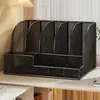 Estante de almacenamiento de libros de escritorio, estante para archivos de estación de trabajo de oficina, estantería de hierro para el hogar, estantería de clasificación por materias para estudiantes