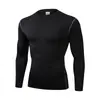 Ropa Deportiva Ajustada para Exteriores Ropa de Fitness Alta Elasticidad Transpirable Manga Larga Absorbente de Humedad Secado Rápido Ropa de Entrenamiento Deportivo para Hombre Capa Base