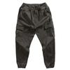 Novedad Otoño Microelástico Con Cordones Pie-dedo Pantalones Cargo Outdoor Modernos Lavado Vintage Caqui Casual Sueltos para Hombre