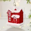 Melhor Venda da Amazon Enfeites de Bola com Formato Especial de Natal Cenário de Natal Decoração de Árvore de Natal Pingente de Homem Velho Trem