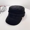 Boina de Lã Versátil Retrô Estilo Coreano Chapéu Newsboy Emagrecedor Facial Chapéu Newsboy Quente à Prova de Vento Outono e Inverno Feminino