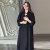Otoño 2024 Nuevo Moda Europea y Americana Amazon Transfronterizo para Mujer Color Sólido Moda con Cuentas Vestido Largo Holgado Chaqueta