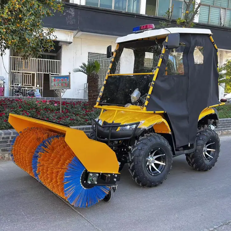 四轮摩托扫雪车