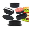 Prensa de carne de hamburguesa nueva de ABS transfronteriza, molde de prensa para pastel de carne de hamburguesa, prensa manual redonda para pastel de carne, utensilio de cocina