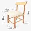 Banquillo pequeño de madera maciza, adecuado para uso doméstico en la sala de estar, taburete redondo, silla para niños con respaldo, diseño lindo y creativo, ideal como taburete para cambiarse los zapatos, taburete simple y bajo