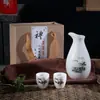 Caja de Regalo para Set de Vino Regalo de Acompañamiento de Negocios Olla Calentadora de Vino para el Hogar Copa de Vino Blanco Dispensador de Vino de Cerámica Personalización de LOGOTIPO
