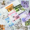 Libro de Pegatinas Yiniao: Serie Viento en la Encrucijada, Tema Paisaje Pegatinas Decorativas para Diario DIY, 40 Hojas, 6 Diseños