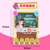 Tarjeta de Saludo para el Día del Maestro DIY Hecha a Mano Tarjeta 3D Kit de Material Educativo para Niños de Jardín de Infancia Regalo 2026
