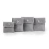 Moda franela hebilla de presión anillo de joyería pulsera bolso de mano bolsa bolsa portátil para jugar bolsa de joyería al por mayor