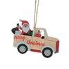 Nuevo Árbol de Navidad de Madera Muñeco de Nieve Colgante de Viruta de Madera Popular Transfronterizo Colorido Viruta de Madera Adorno de Navidad Colgante en Stock