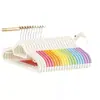 Colgador Rainbow Double Guard que no deja marcas y no resbala Protege la ropa de las marcas en los hombros y las arrugas Colgador para secar Ropa Colgador de ropa Soporte para prendas Colgador Uso en húmedo y seco