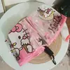 Guarda-chuva Transparente com Design de Gato Branco, Totalmente Automático, Estilo Anime, Manual, Fofo, Alto Valor Estético, Dobrável, para Influenciadoras Femininas, Crianças, Desenhos Animados, Estudantes
