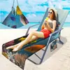 Fornecimento Exclusivo Transfronteiriço de Capas para Cadeiras de Praia de Microfibra, Série Oceano com Impressão Digital 3D, A partir de Uma Peça