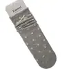 Meias Sem Costura com Laço para Mulheres, Meias de Cano Médio, Estilo Fino Primavera/Verão, Padrão de Estrelinhas Pequenas, Cinza e Branco, Estilo Coreano, Meias Largas Estilo Ins, Meias de Algodão