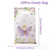 Bolsa de Regalo Portátil Transfronteriza Animales de la Selva Mariposa Sirena Bolsa de Regalo Bolsa de Empaque de Regalo para Fiesta de Cumpleaños Infantil