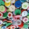 Botones de resina de flor de ciruelo doble camisa infantil tejido ropa infantil botón botones pequeño venta al por mayor multicolor opcional