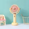 Ventilador de escritorio simple de cinco velocidades, portátil, con carga USB, pequeño ventilador eléctrico para estudiantes, ventilador de escritorio de verano