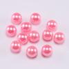 Perlas acrílicas no porosas multicolores de imitación ABS, cuentas redondas hechas a mano, accesorios de joyería DIY al por mayor