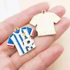 30 Estilos Mixtos de Trofeo de Fútbol de la Copa del Mundo con Goteo de Aceite, Estadio, Camiseta, Colgantes de Aleación, Pendientes DIY, Pulsera, Accesorios de Joyería