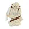 Conjunto Deportivo Casual 2025 Delgado Nuevo Sudadera con Capucha Moda Chaqueta con Cremallera Pantalones de Pierna Ancha Conjunto de Dos Piezas